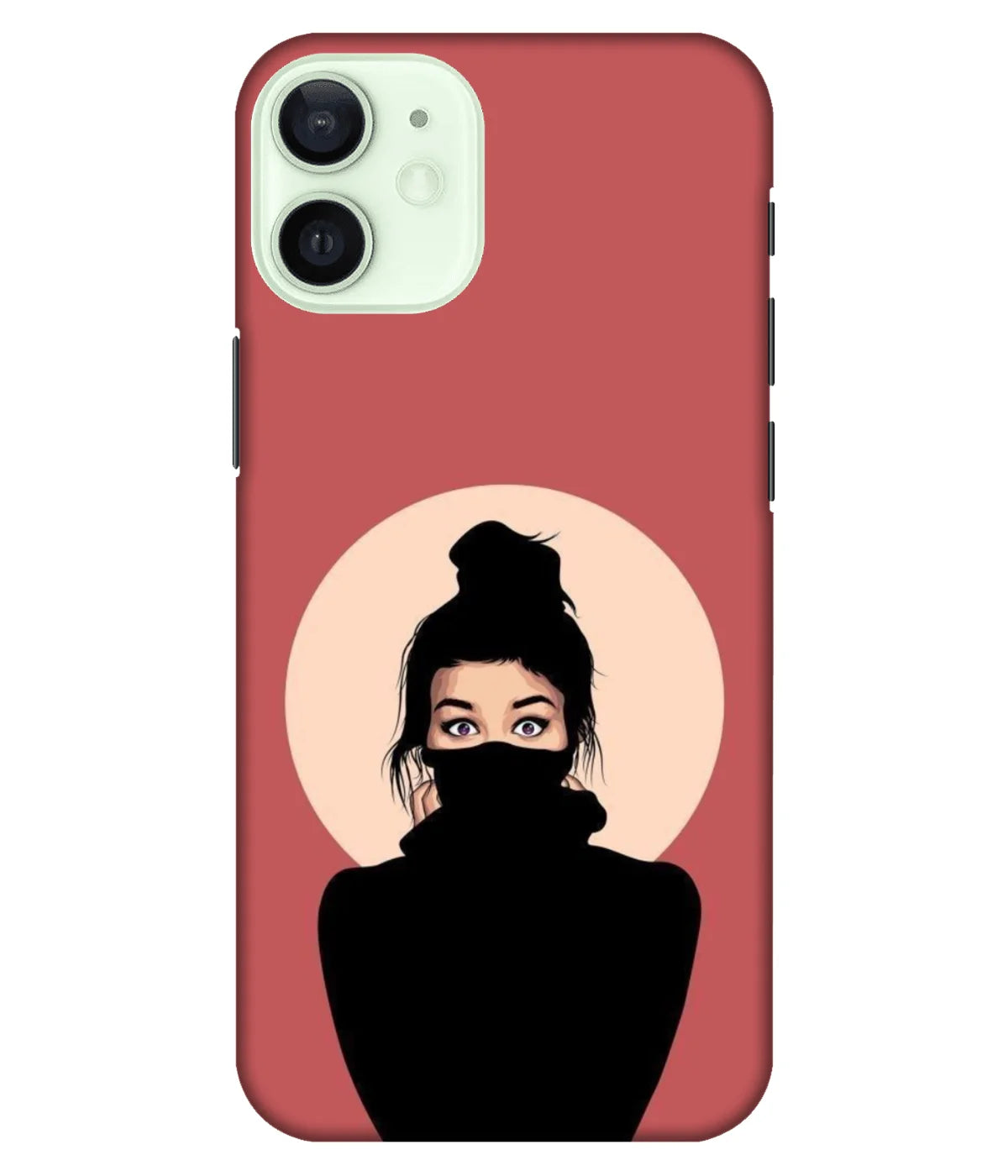 A product shot of a slim hard case with a colorful design.