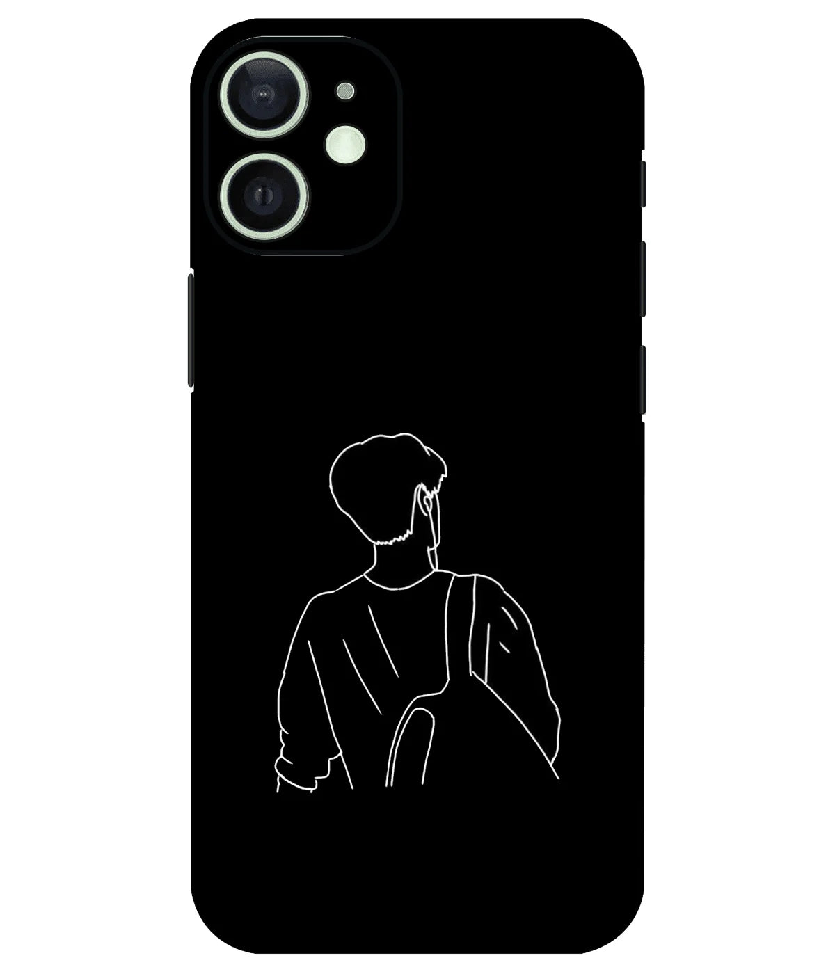 Image of a phone case featuring a mobile skin with a graphic design.