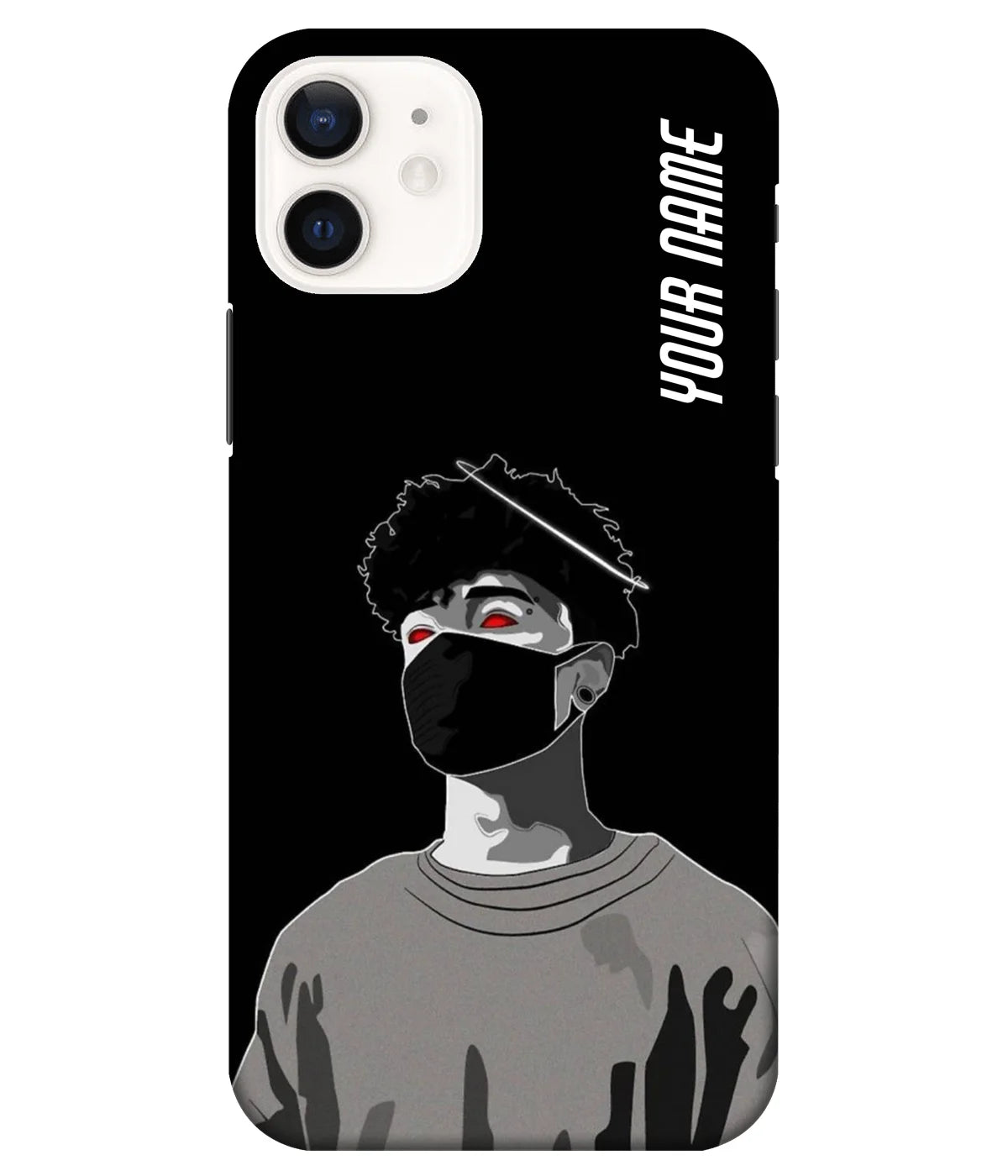 A product shot of a slim hard case with a customizable name.