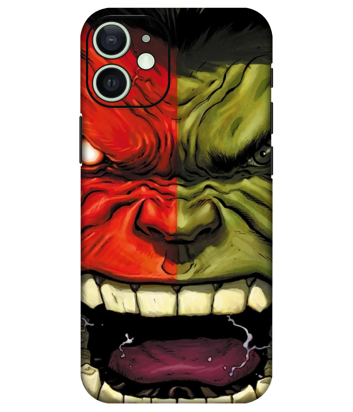 Image of a phone case featuring a mobile skin with a graphic design.