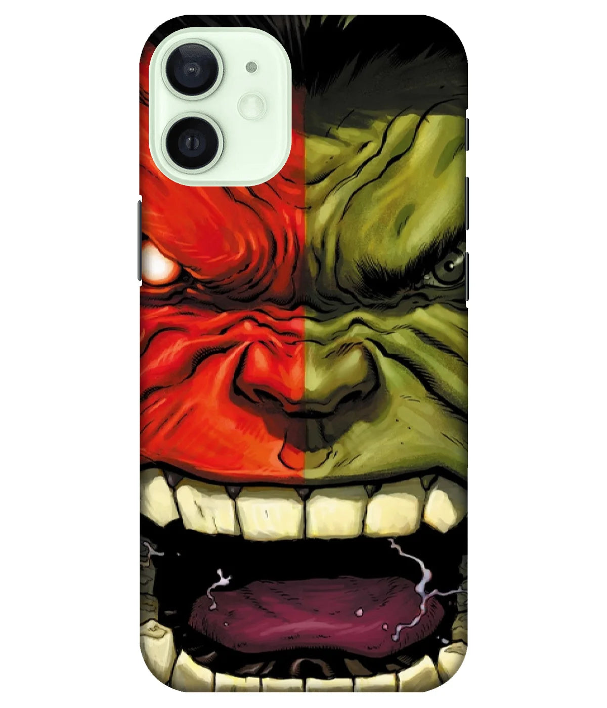 A product shot of a slim hard case with a colorful design.