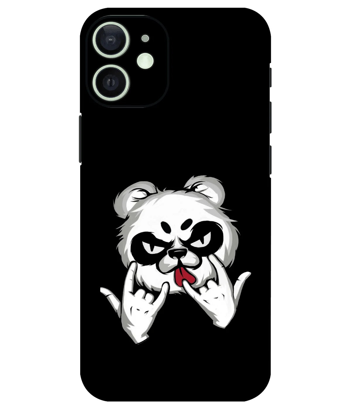 Image of a phone case featuring a mobile skin with a graphic design.