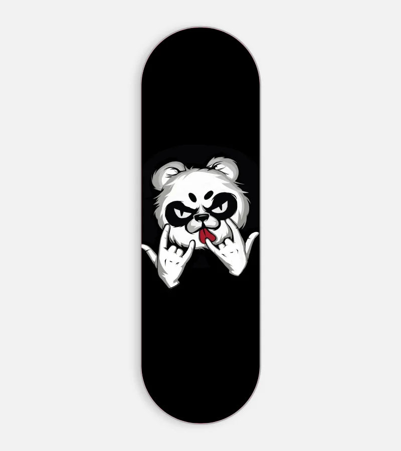 Mobile phone grip slider with a colorful design on a white background