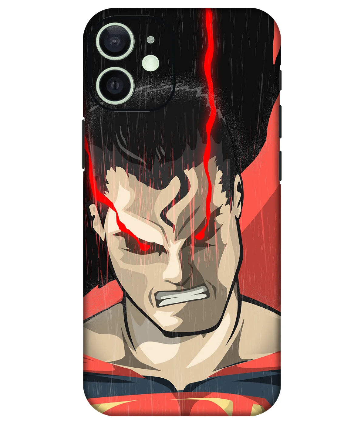 Image of a phone case featuring a mobile skin with a graphic design.