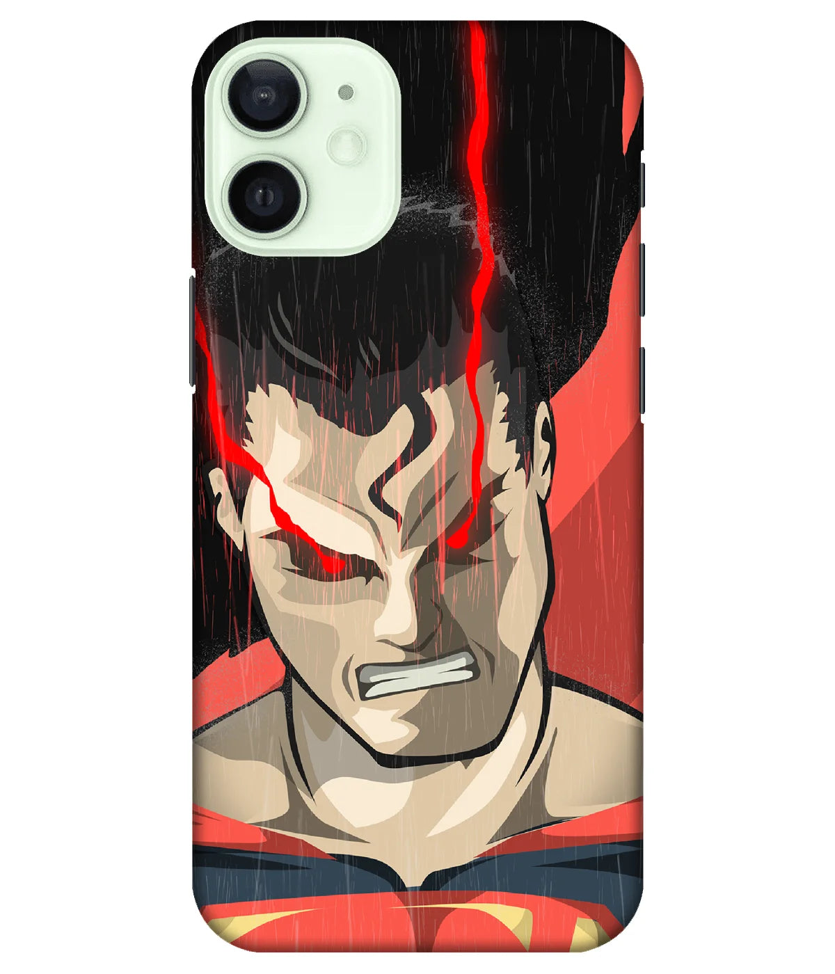 A product shot of a slim hard case with a colorful design.