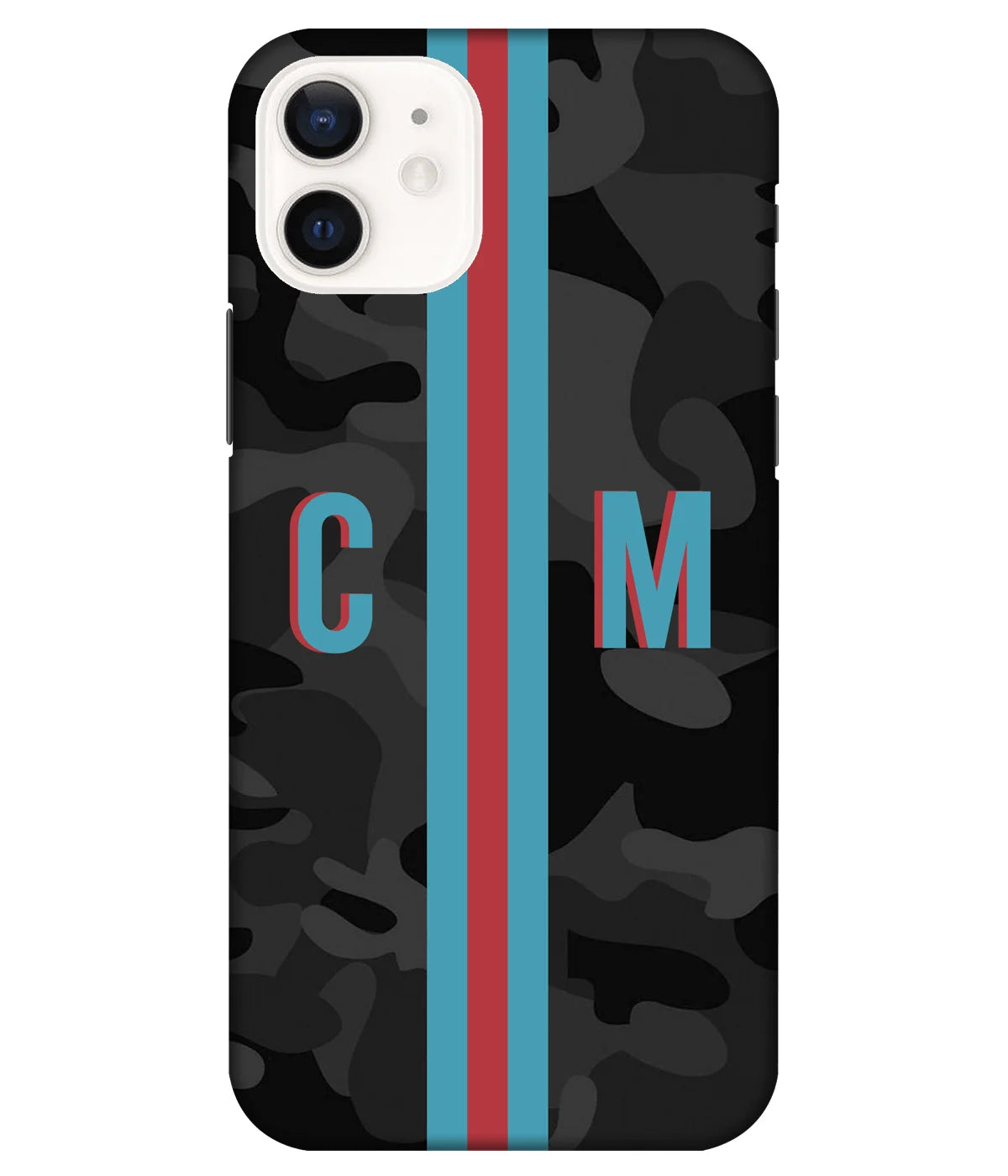 A product shot of a slim hard case with a customizable name.