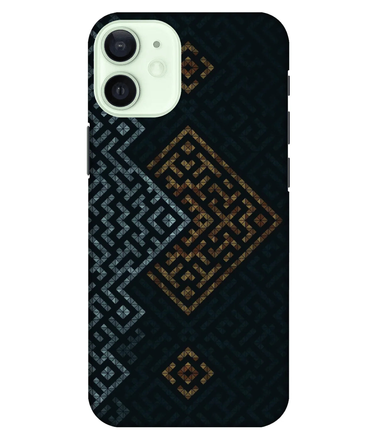 A product shot of a slim hard case with a colorful design.