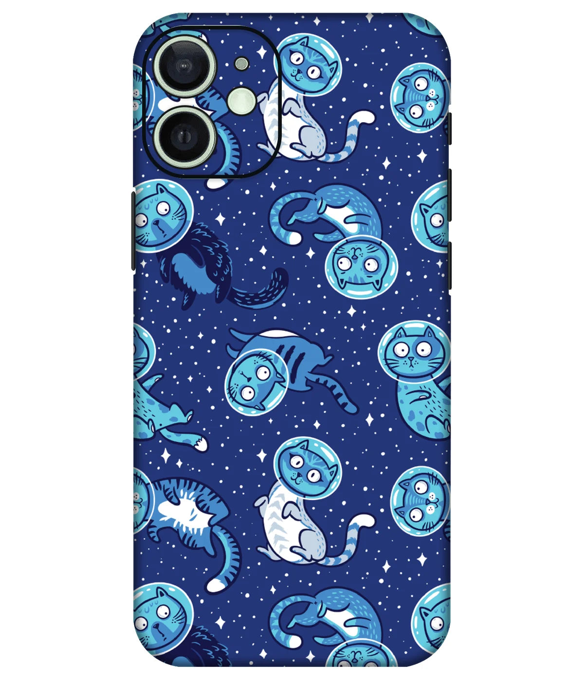 Image of a phone case featuring a mobile skin with a graphic design.