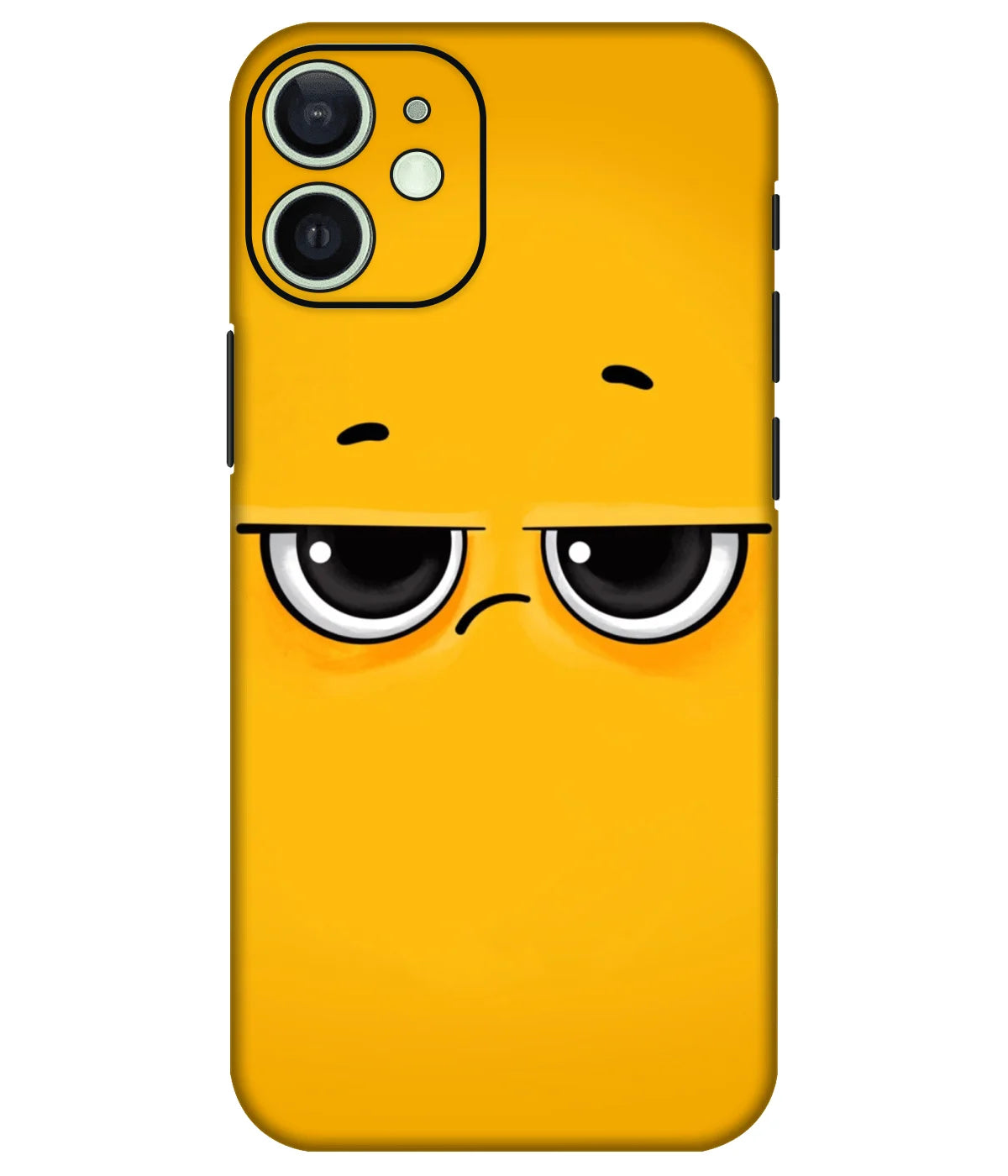 Image of a phone case featuring a mobile skin with a graphic design.