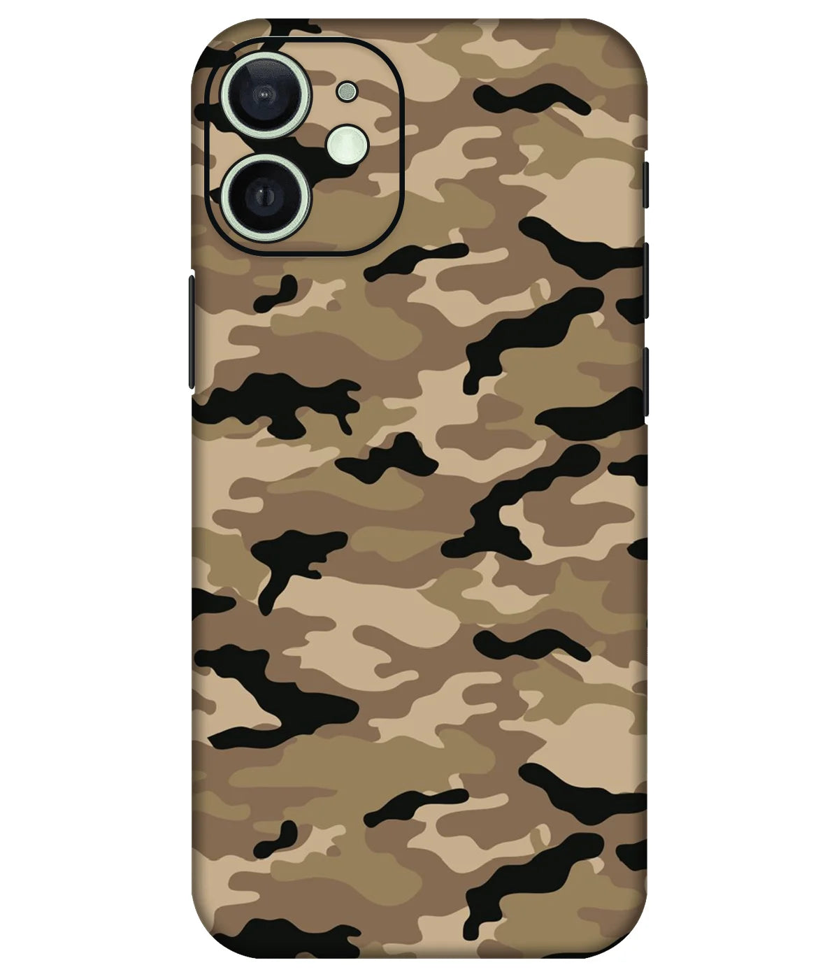 Image of a phone case featuring a mobile skin with a graphic design.