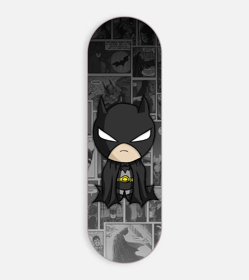 Mobile phone grip slider with a colorful design on a white background