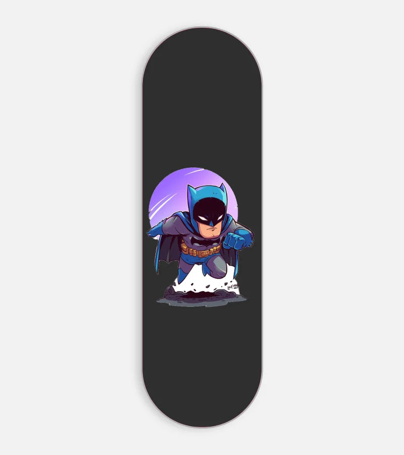 Mobile phone grip slider with a colorful design on a white background