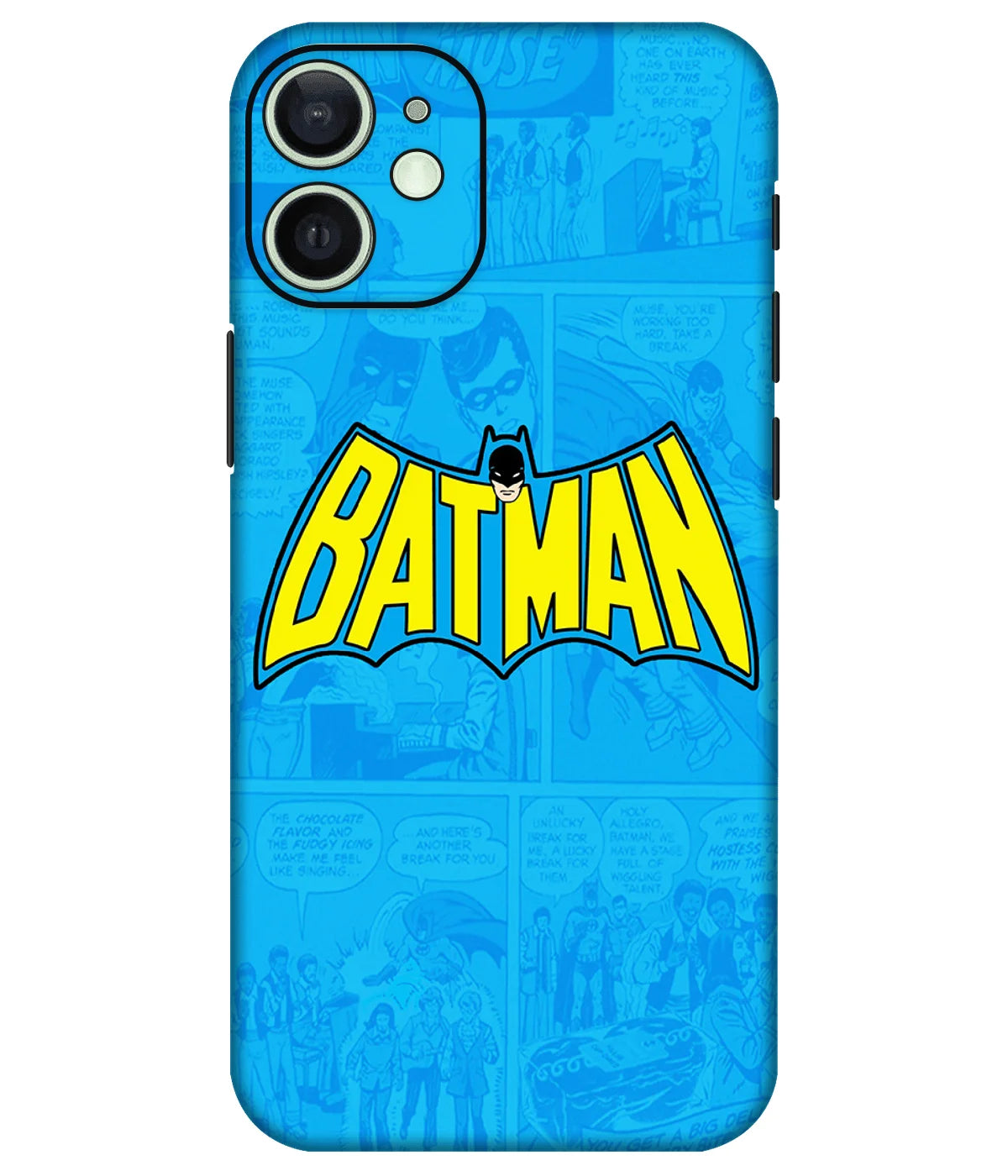 Image of a phone case featuring a mobile skin with a graphic design.
