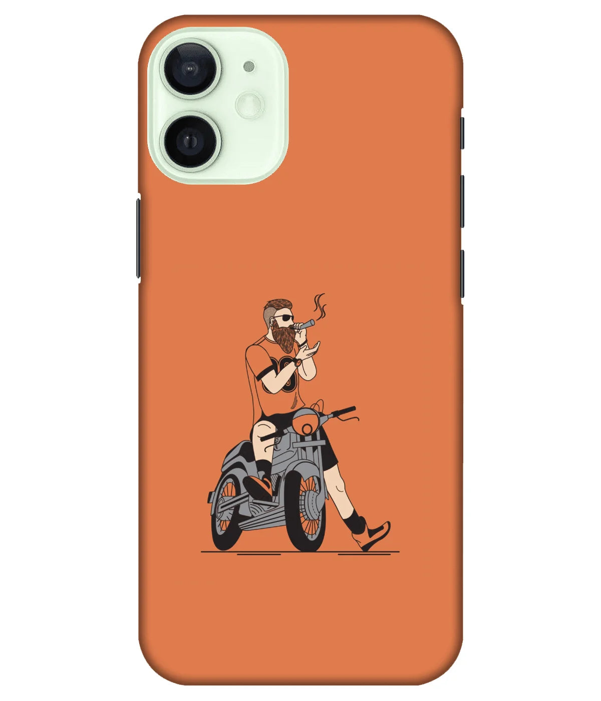 A product shot of a slim hard case with a colorful design.