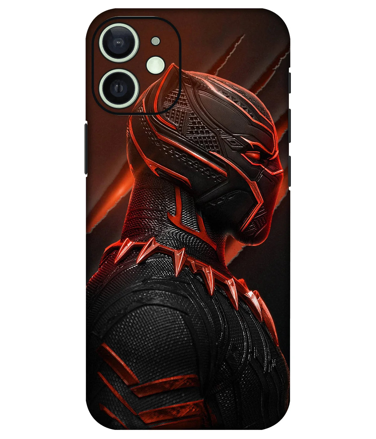 Image of a phone case featuring a mobile skin with a graphic design.