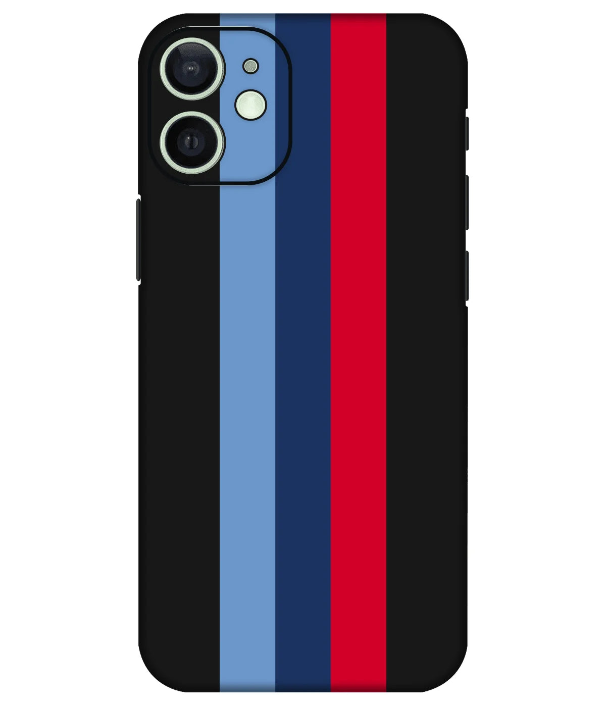 Image of a phone case featuring a mobile skin with a graphic design.
