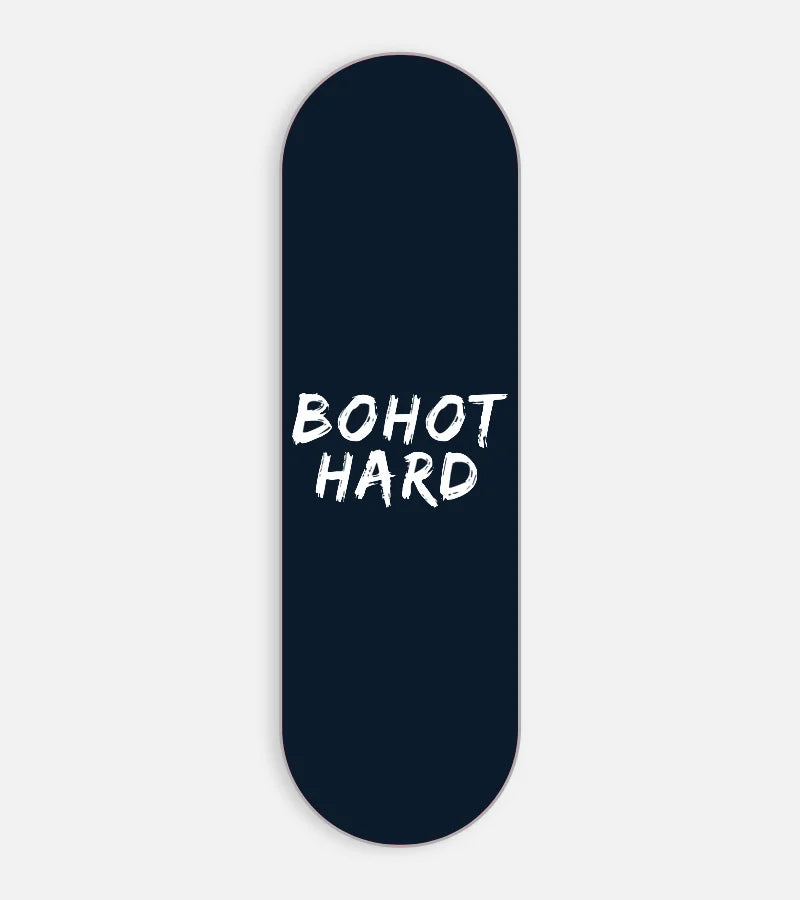 Mobile phone grip slider with a colorful design on a white background