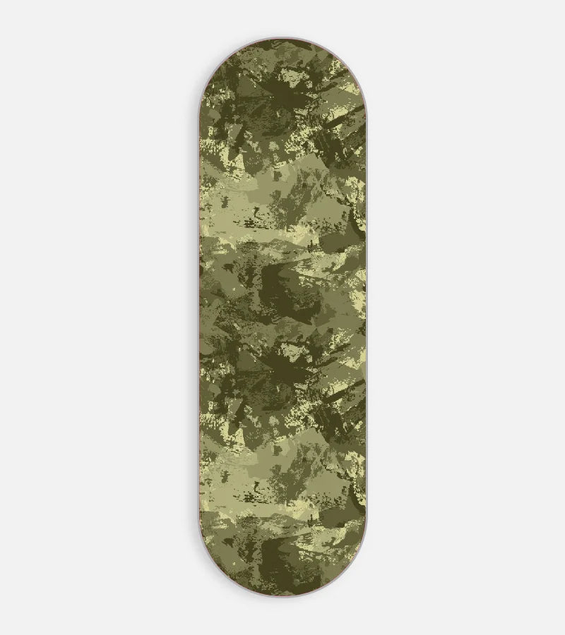 Mobile phone grip slider with a colorful design on a white background