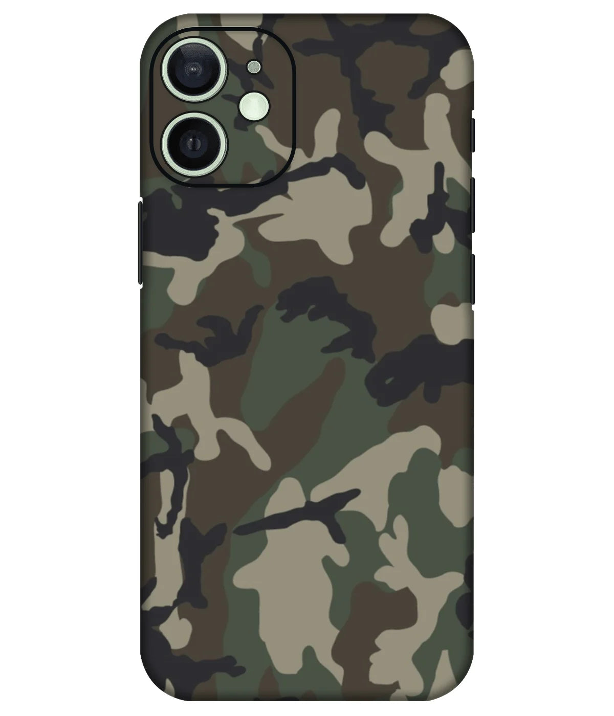 Image of a phone case featuring a mobile skin with a graphic design.