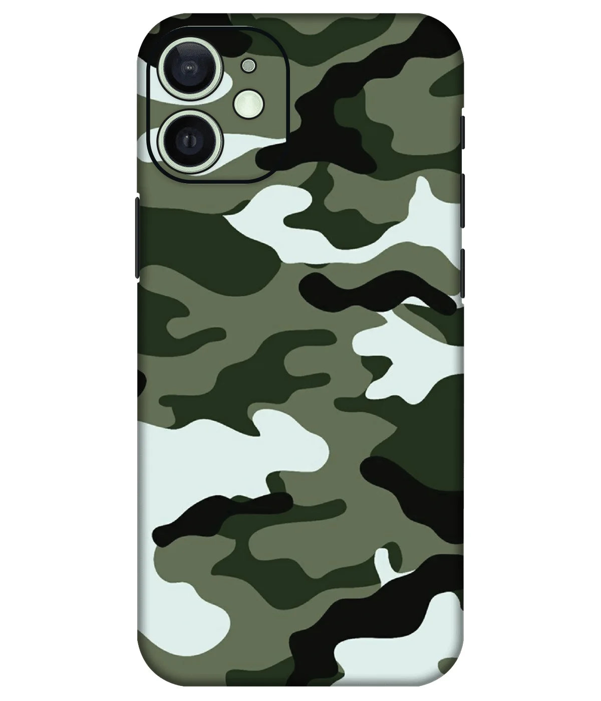Image of a phone case featuring a mobile skin with a graphic design.