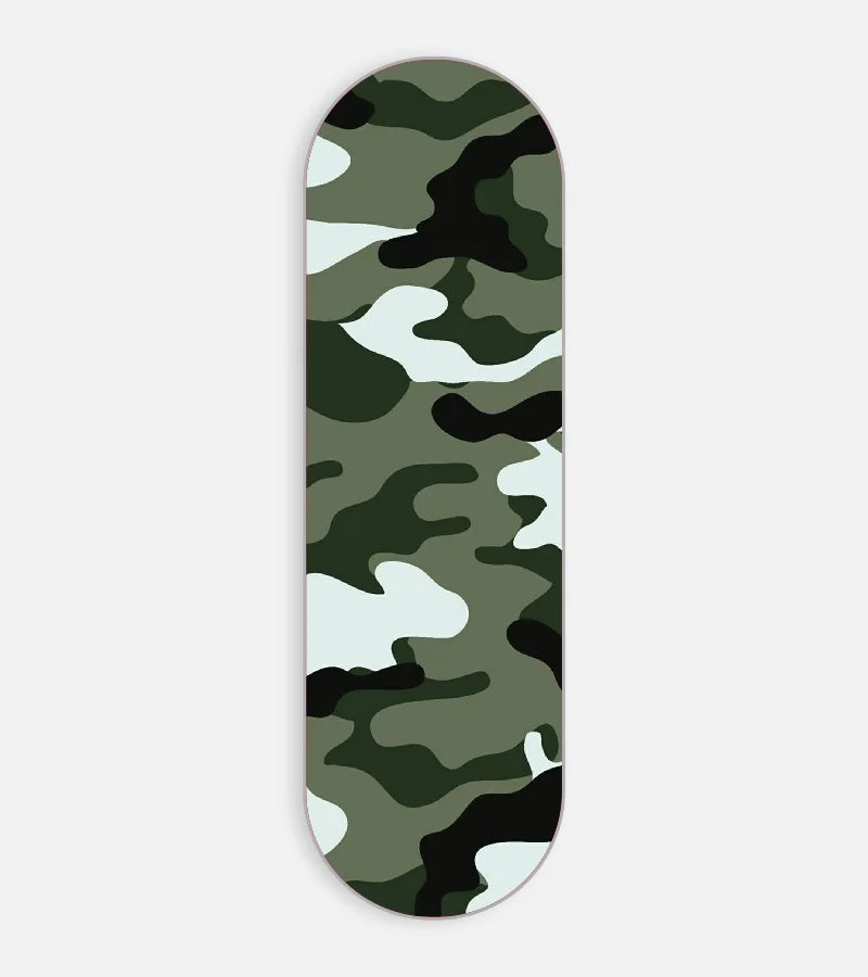 Mobile phone grip slider with a colorful design on a white background