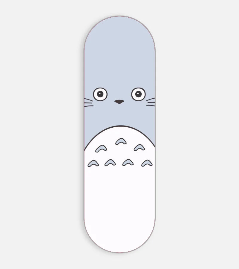 Mobile phone grip slider with a colorful design on a white background