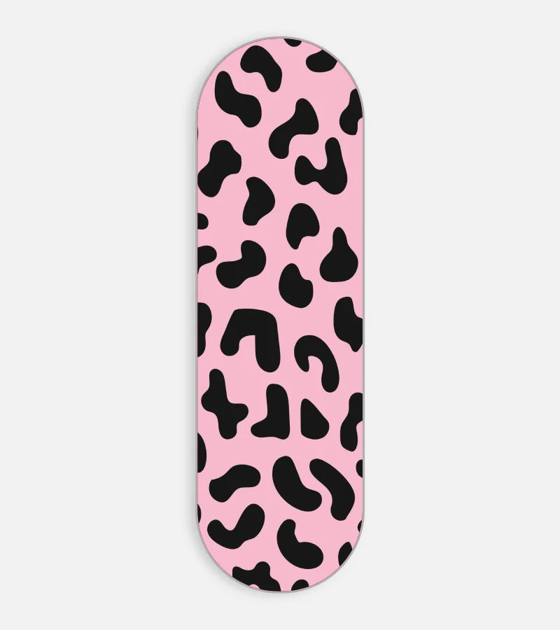 Mobile phone grip slider with a colorful design on a white background