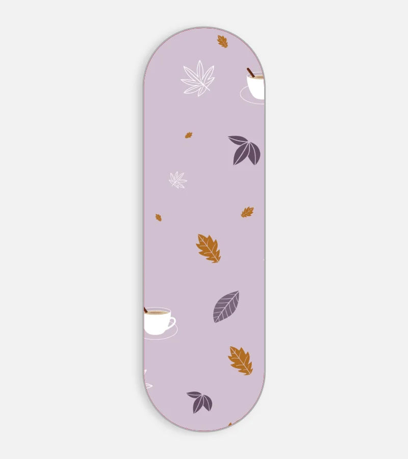 Mobile phone grip slider with a colorful design on a white background
