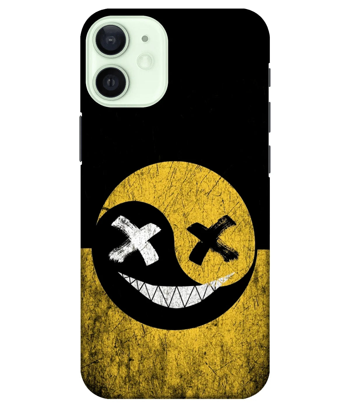 A product shot of a slim hard case with a colorful design.