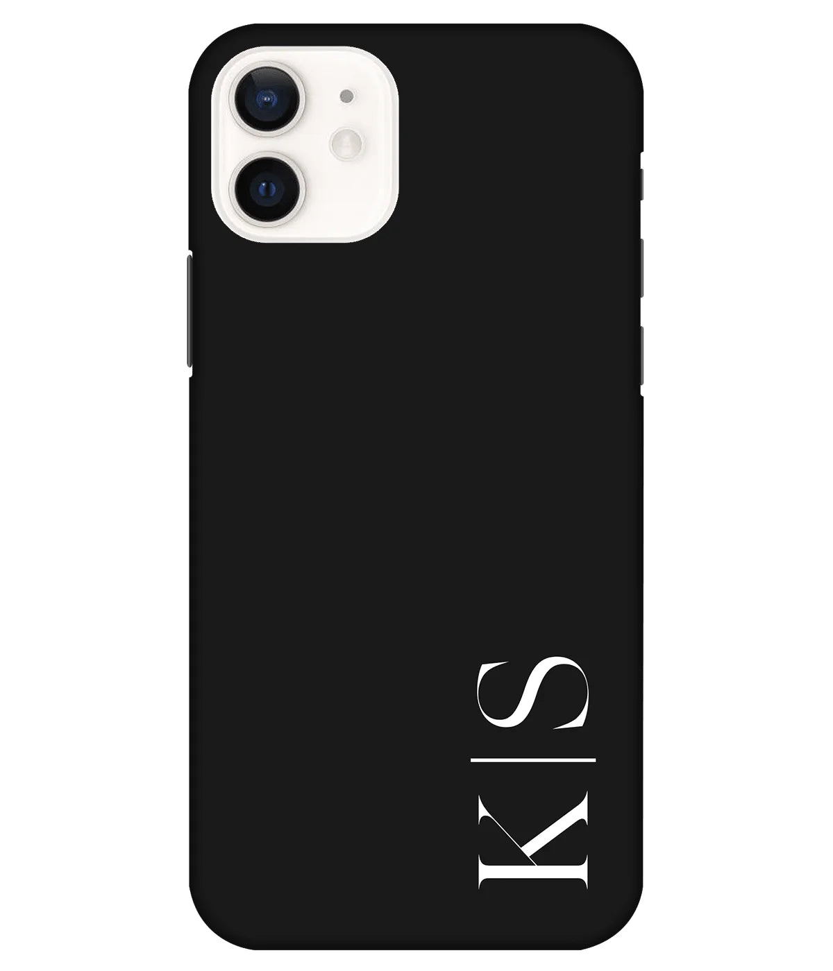A product shot of a slim hard case with a customizable name.