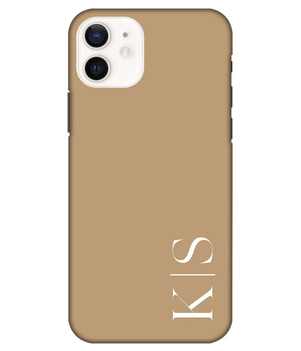 A product shot of a slim hard case with a customizable name.