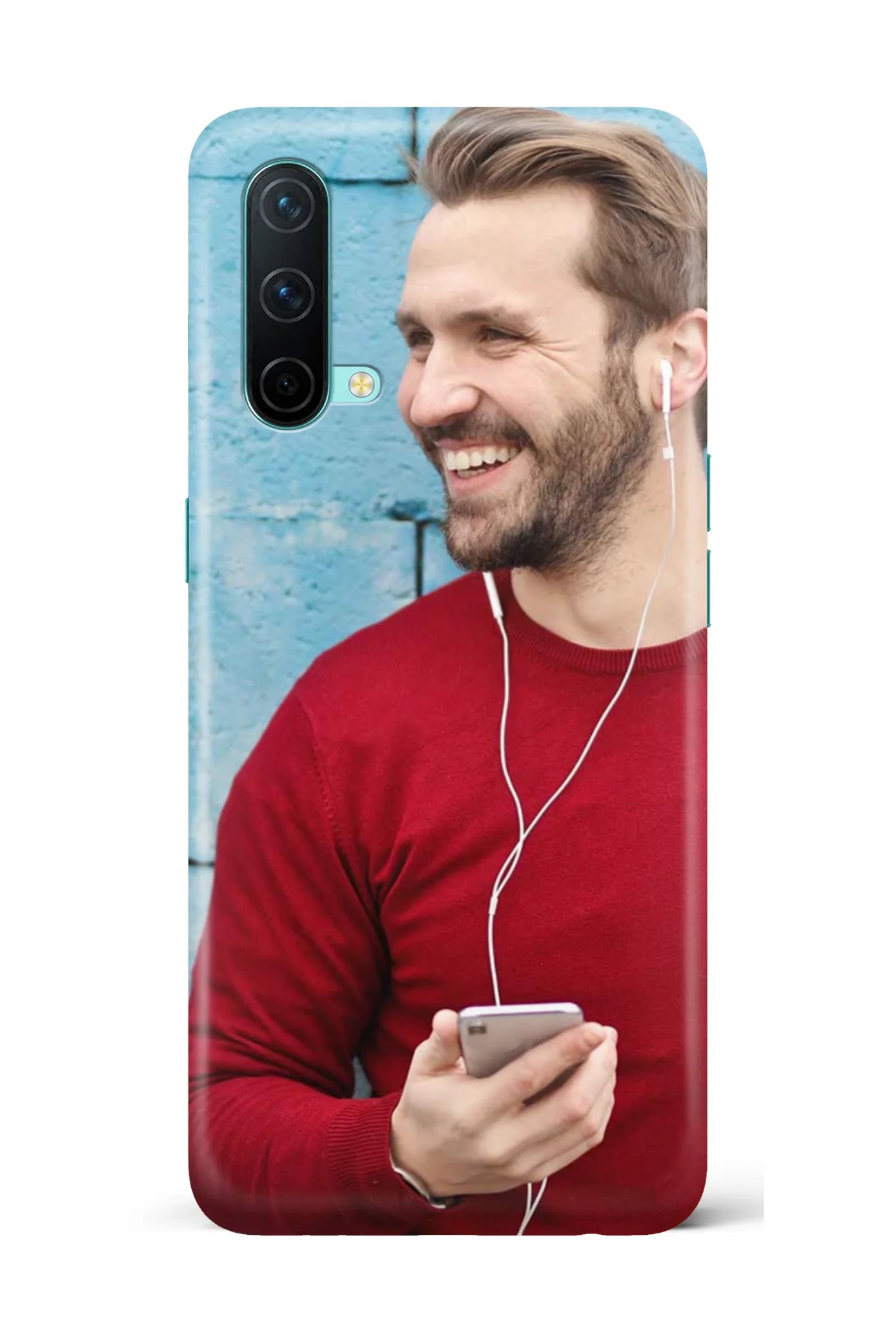 Customized Oneplus Nord CE 5G Slim Hard Case showing a personalized photo print.