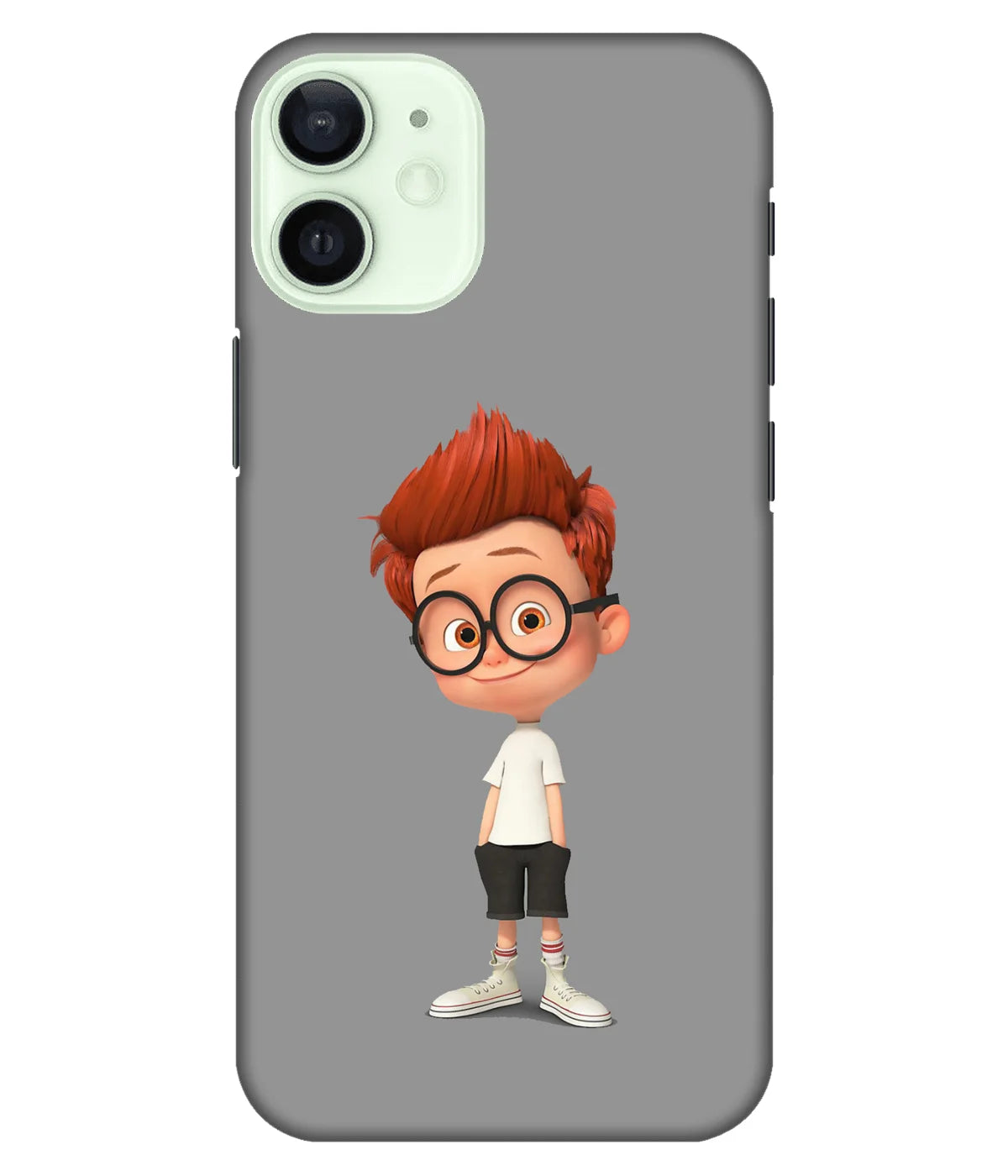 A product shot of a slim hard case with a colorful design.