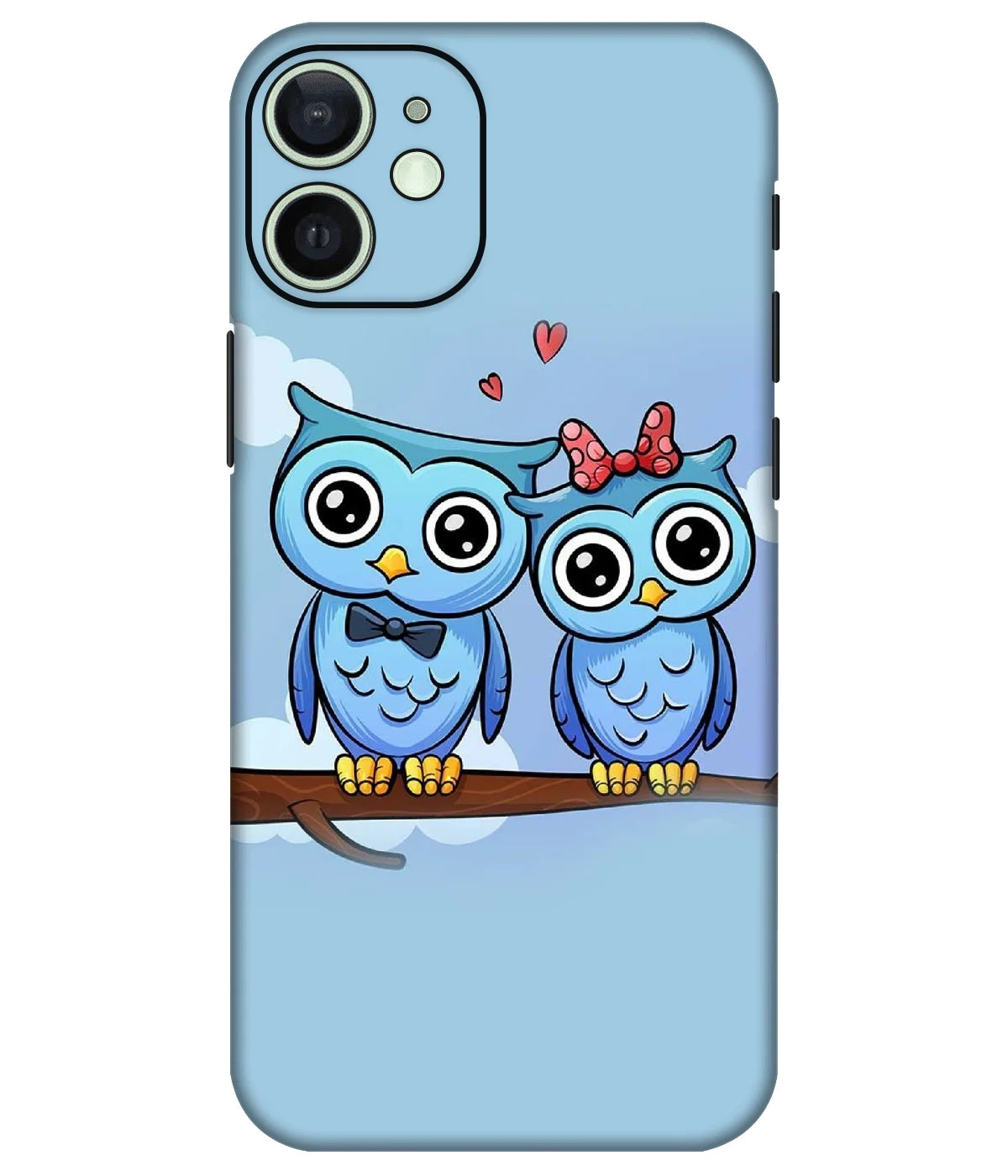 Image of a phone case featuring a mobile skin with a graphic design.
