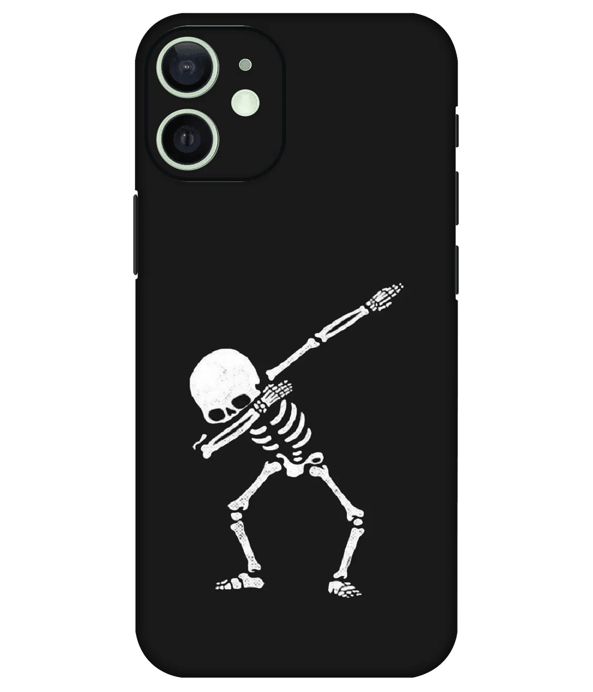 Image of a phone case featuring a mobile skin with a graphic design.