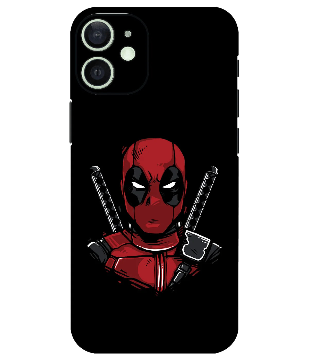 Image of a phone case featuring a mobile skin with a graphic design.