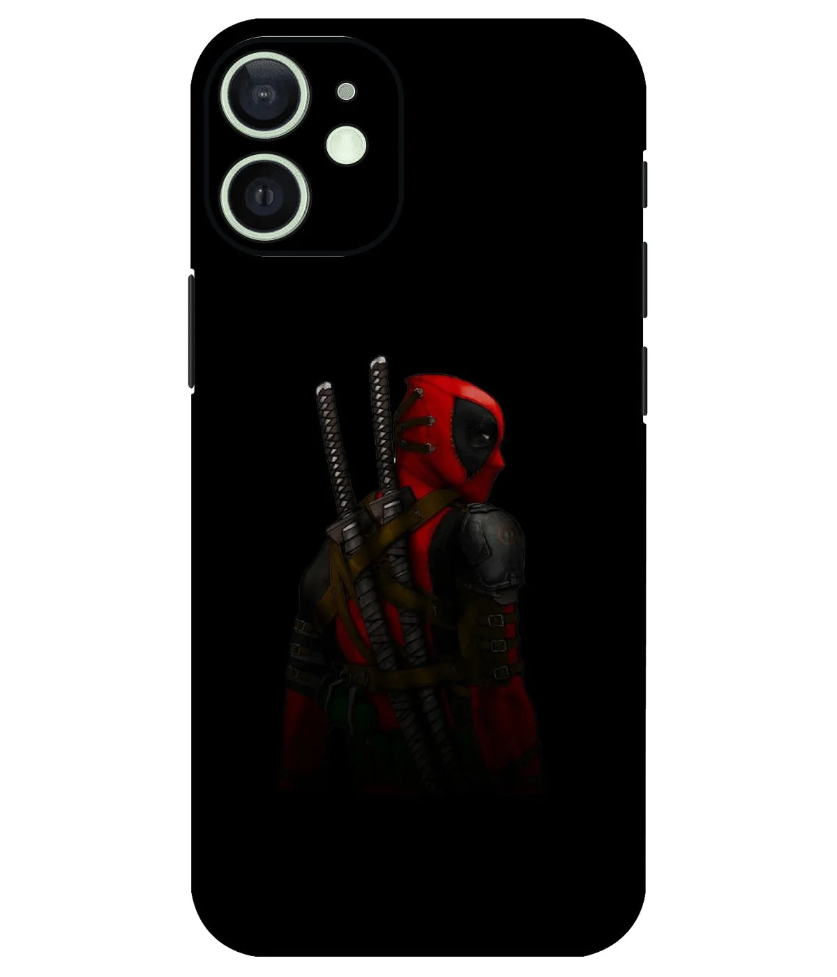 Image of a phone case featuring a mobile skin with a graphic design.