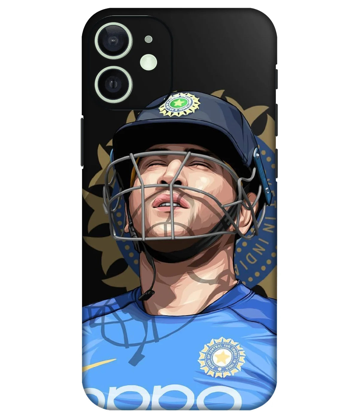 Image of a phone case featuring a mobile skin with a graphic design.