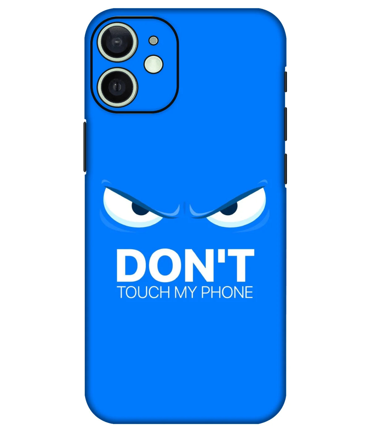 Image of a phone case featuring a mobile skin with a graphic design.