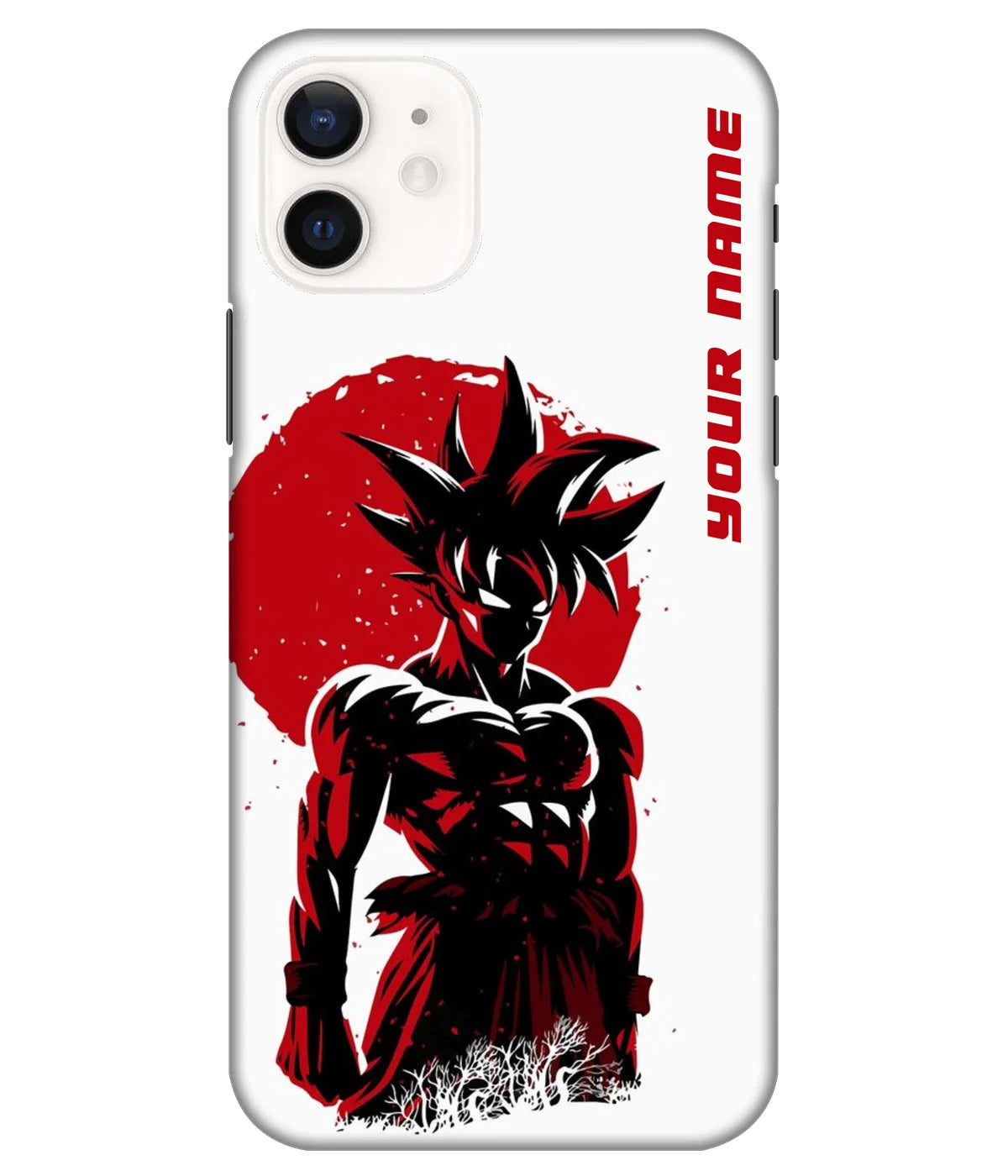 A product shot of a slim hard case with a customizable name.