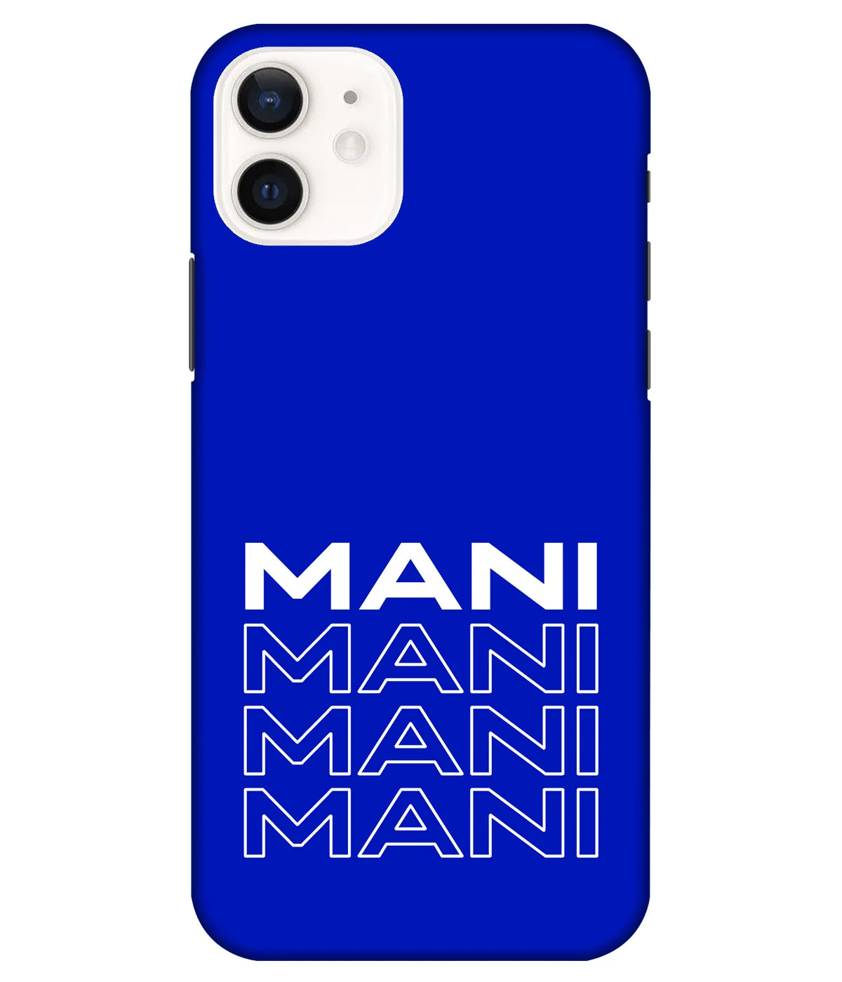 A product shot of a slim hard case with a customizable name.