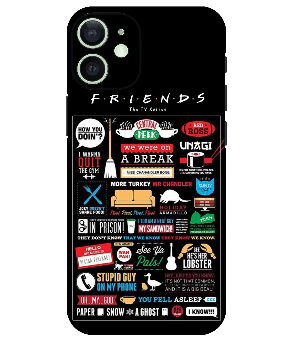 Image of a phone case featuring a mobile skin with a graphic design.