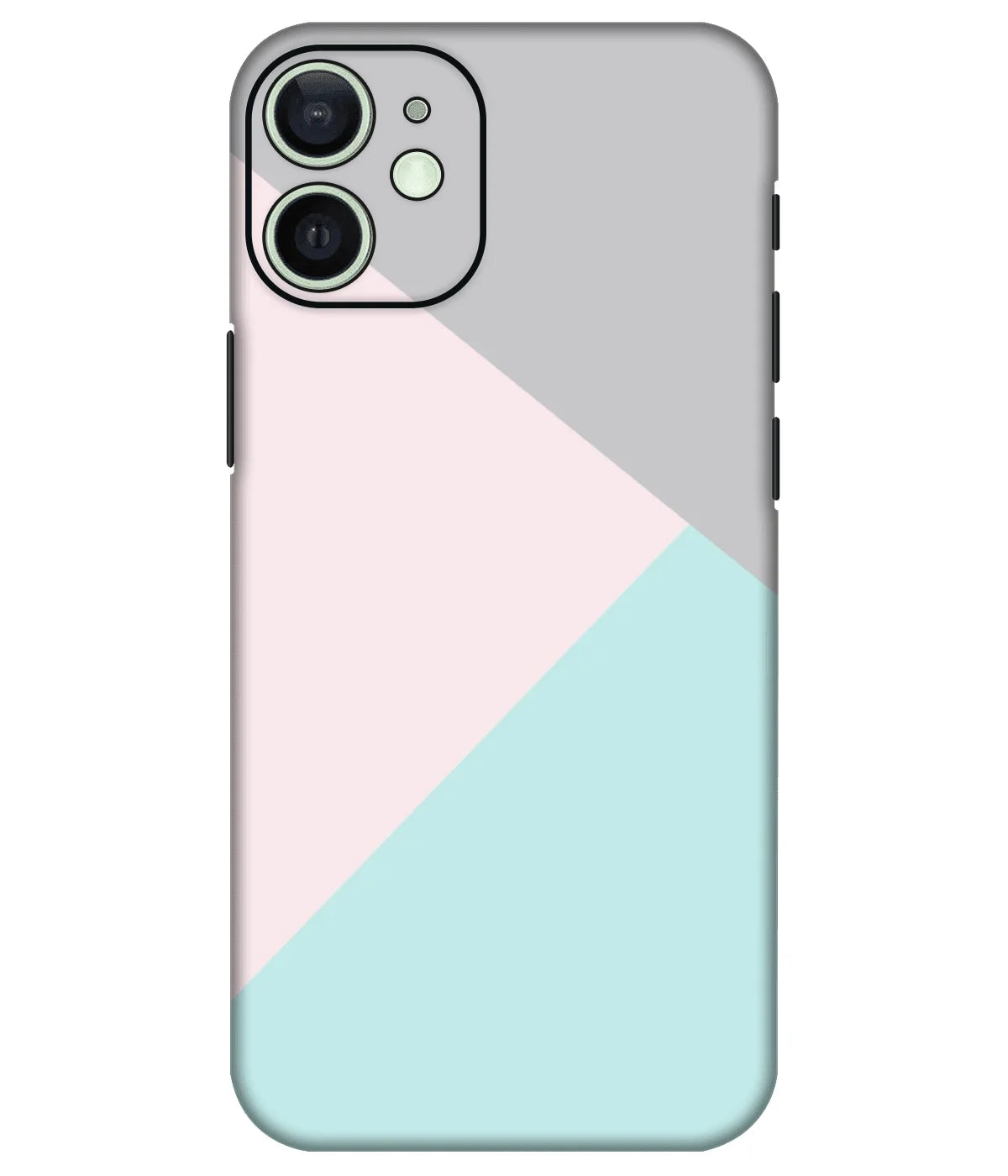 Image of a phone case featuring a mobile skin with a graphic design.