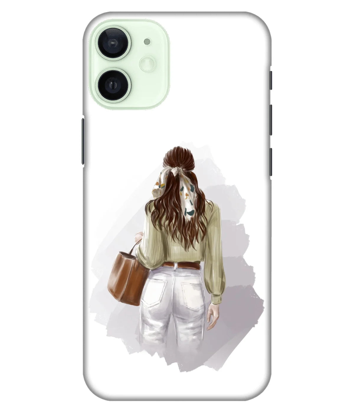 A product shot of a slim hard case with a colorful design.