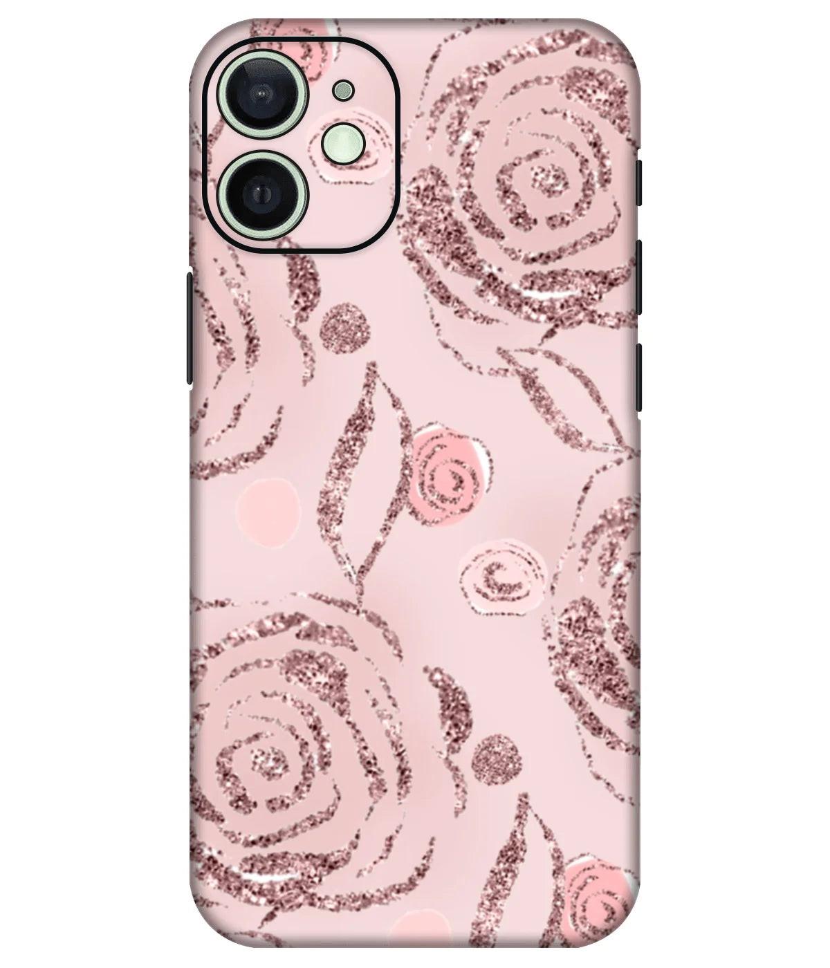 Image of a phone case featuring a mobile skin with a graphic design.