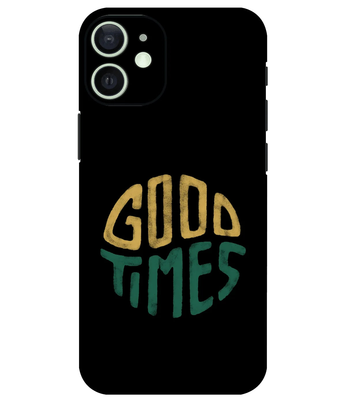 Image of a phone case featuring a mobile skin with a graphic design.