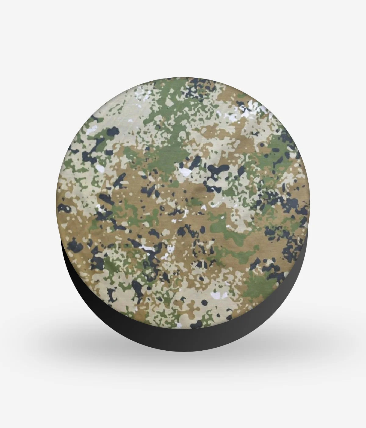 Mobile phone grip with a colorful design on a white background