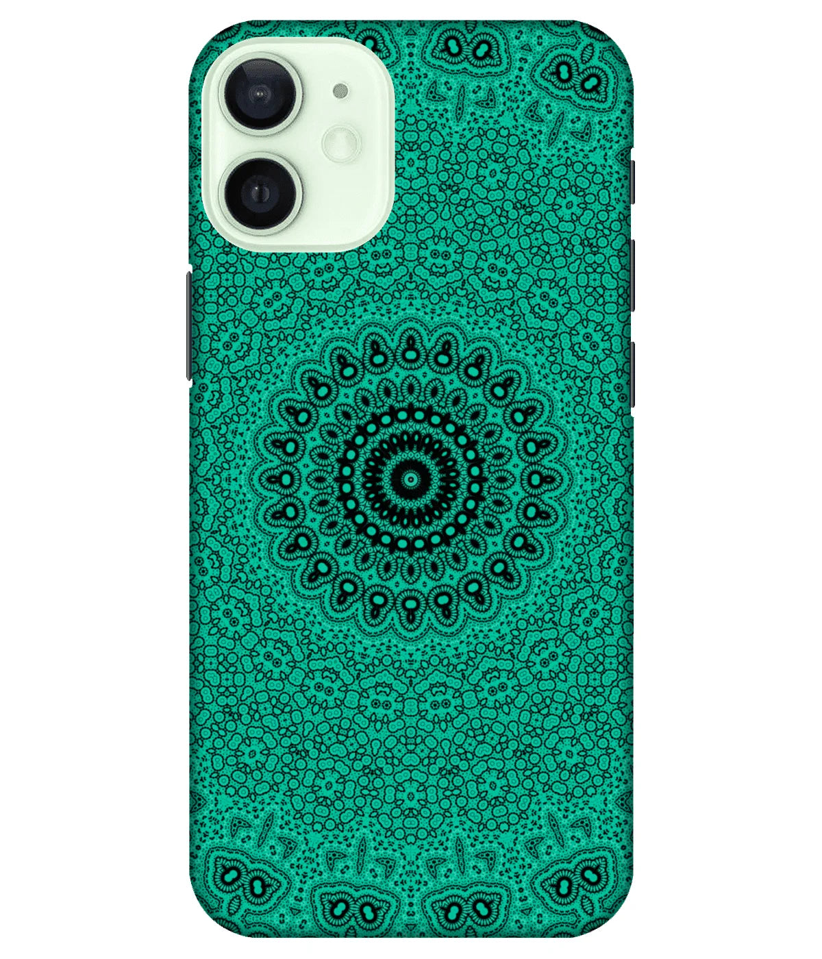 A product shot of a slim hard case with a colorful design.
