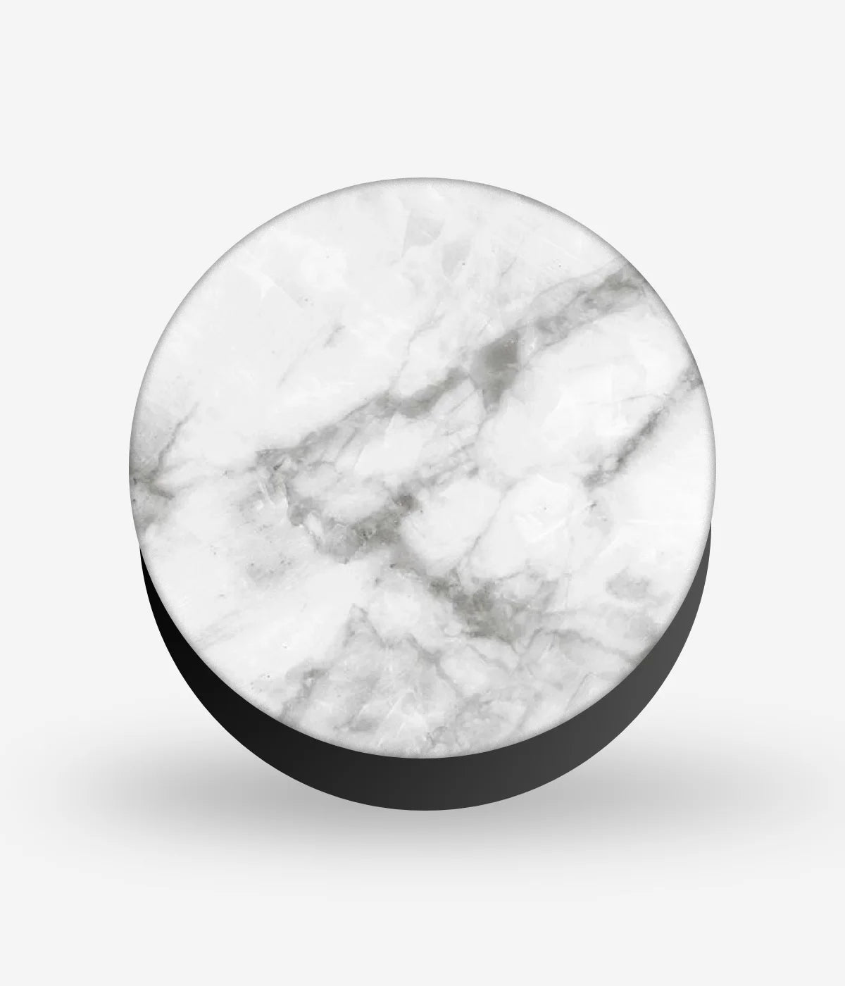 Mobile phone grip with a colorful design on a white background