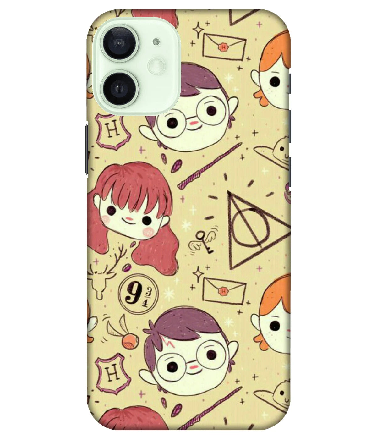 A product shot of a slim hard case with a colorful design.